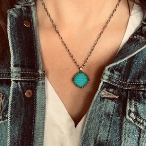 Tacori turquoise pendant necklace